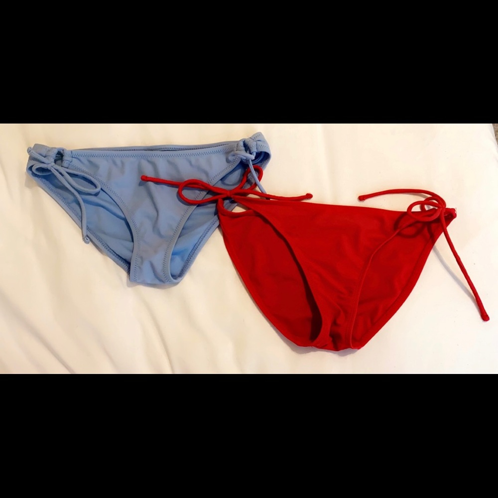 two tie-side bikini bottoms